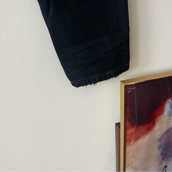 One Teaspoon Awesome Baggies Patch Distressed Jeans in Black Van - Picture 7 of 9